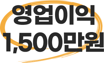 영업이익 1,500만원